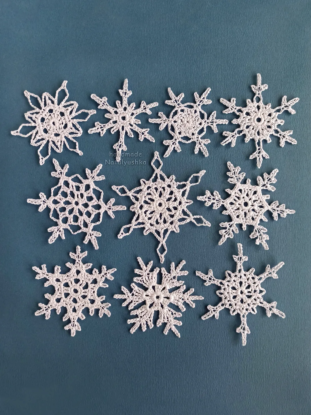 Christmas snowflakes set, Christmas tree ornament, New Year decor, Christmas garland.