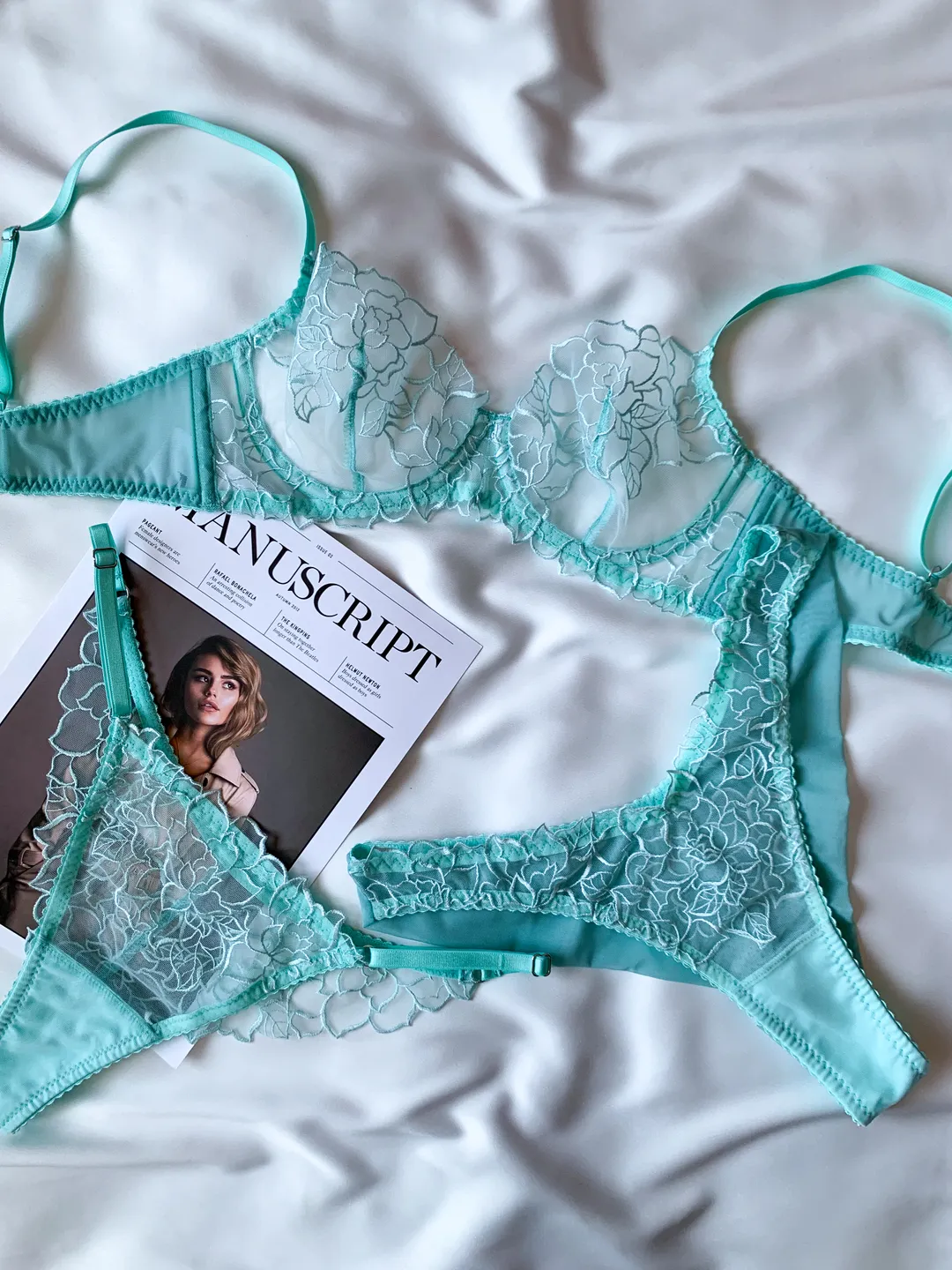 Mint lingerie set