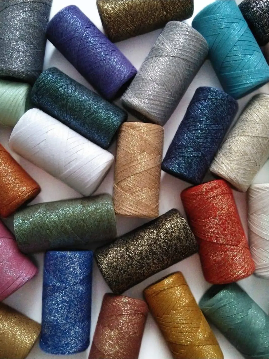 6 mm/164yards Flat rope Lurex Yarn Ribbon T-shirt yarn, cotton yarn lurex, Glitter yarn , Crochet yarn, knitting yarn, sparkly yarn, sequins