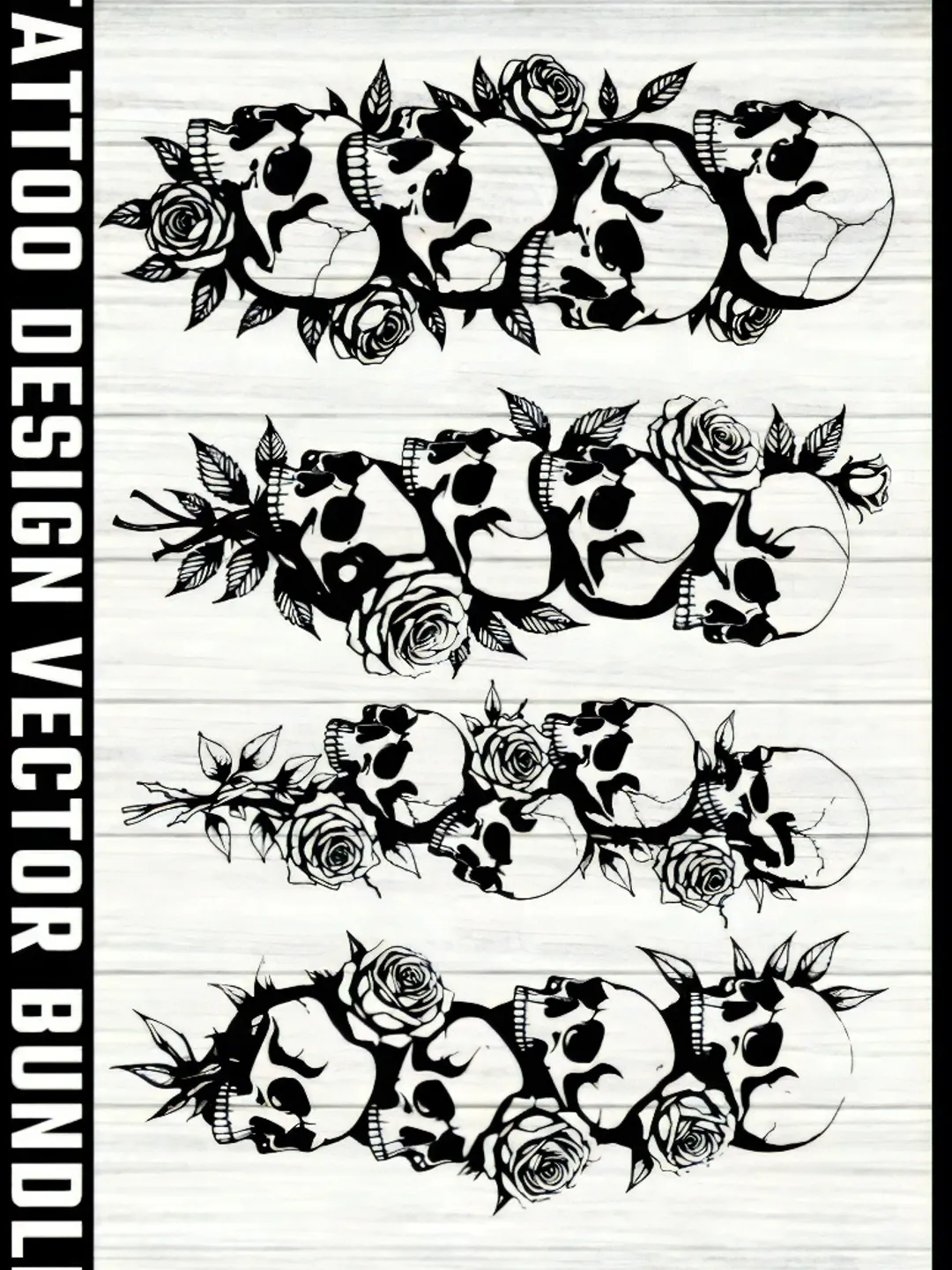 10 Tribal Tattoo Design Vector Bundles