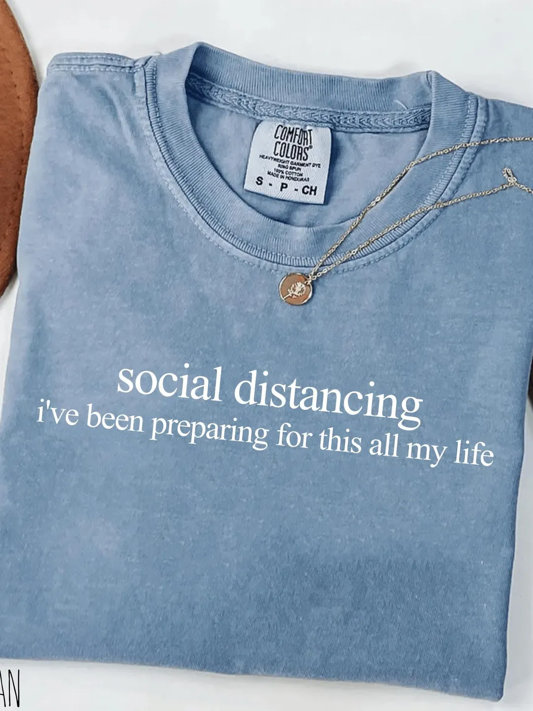 Comfort Colors® Social Distancing Humor Shirt Introvert Quote Unisex Tee