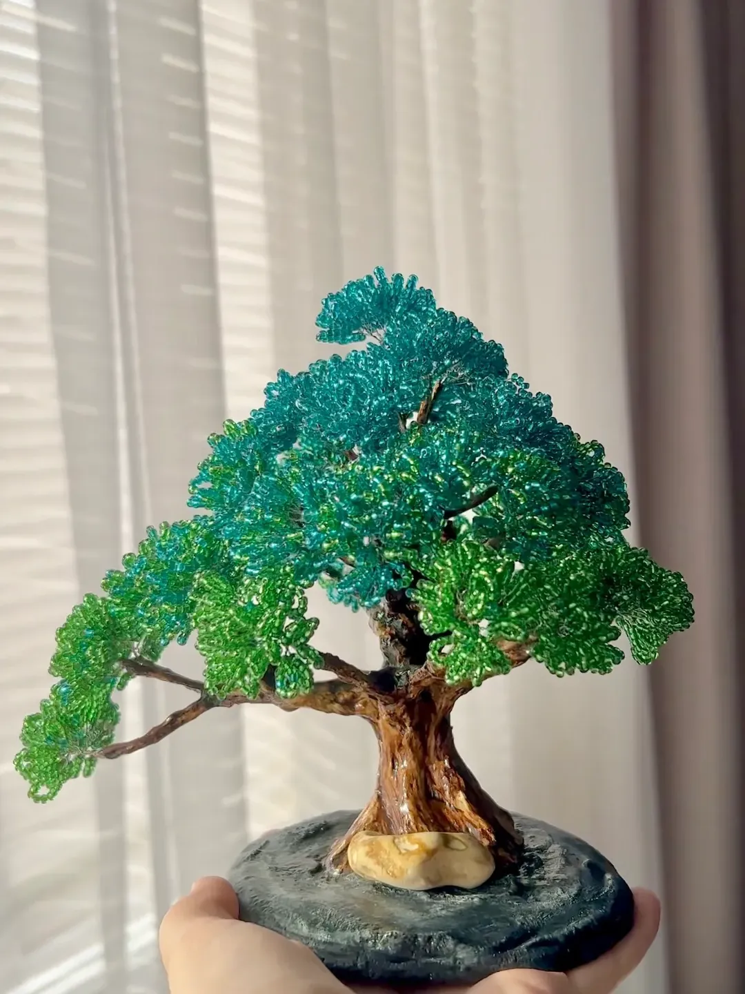 Decorative Handmade Tree Handmade beaded maple tree | tree ornament | exclusive realistic ...
