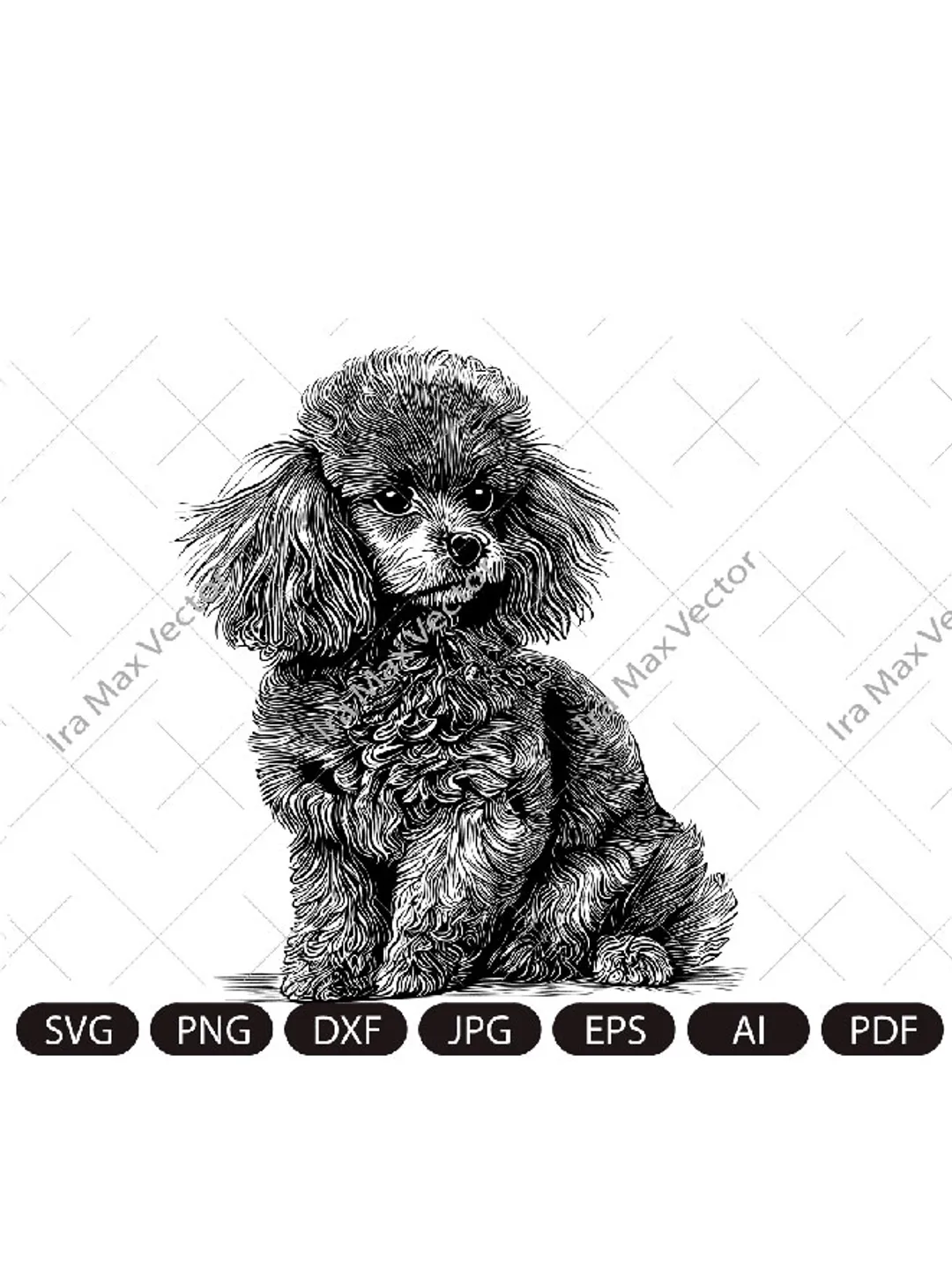Toy Poodle Svg,Toy Poodle Clipart, Poodle Png, Poodle Head, Poodle Cut Files , Poodle Silhouette, Dog Silhouette