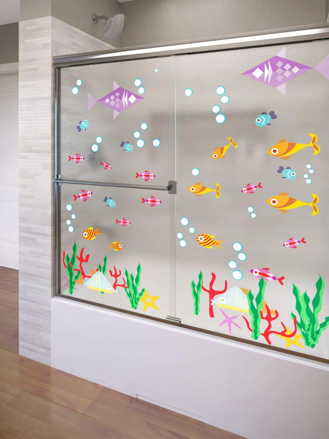 Bathroom Decor Door Vinyl Decals - Funny Bath Room Art For Shower Doors -  Cute Ideas Kids Stickers Prints - Home Themes Fun Glass Murals, image size:1080x1440