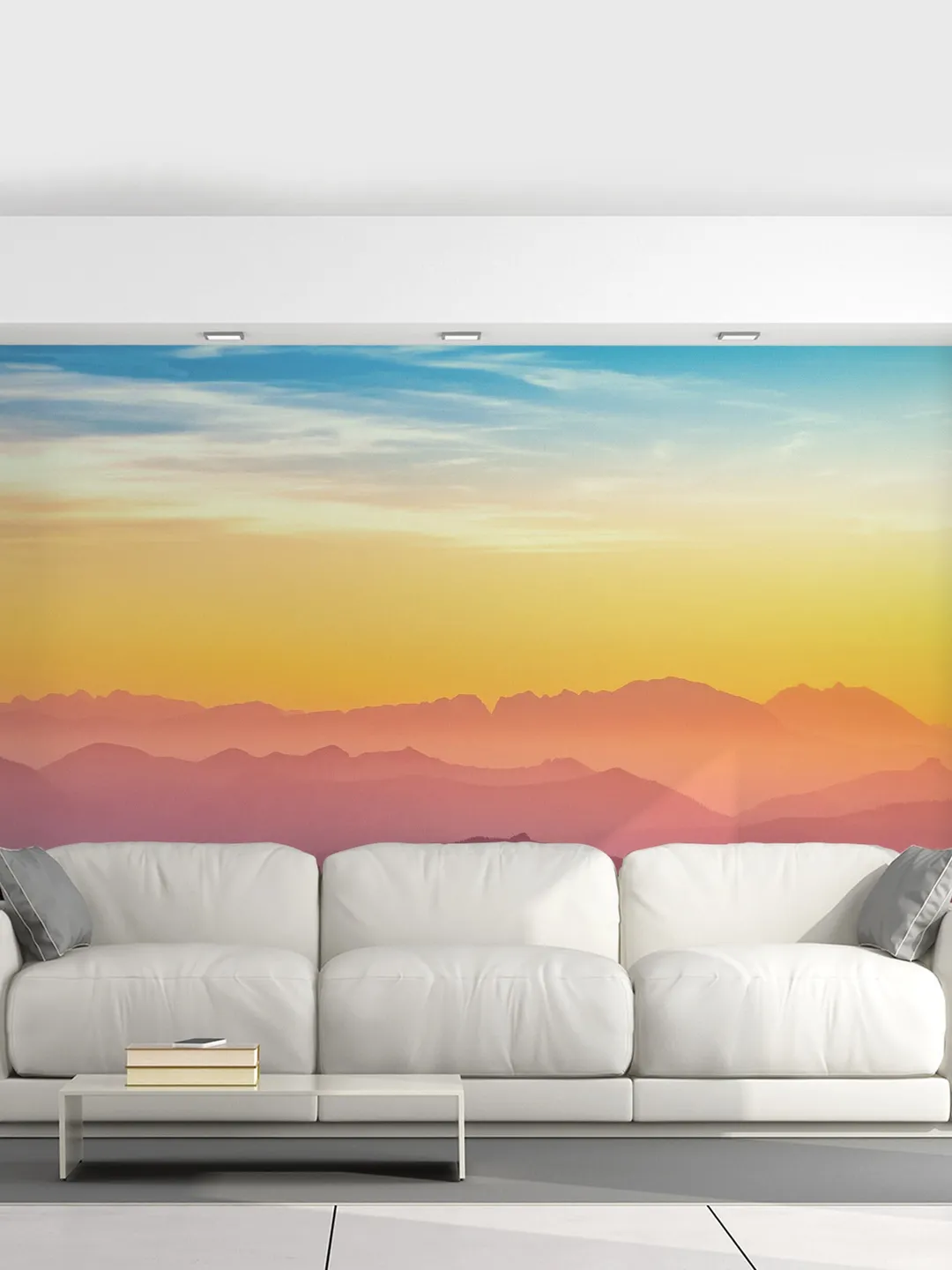 Sunset Wallpaper Decals - Peel Stick Nature Photo Self Adhesive Mural Wall Paper Decal - Vinyl Stickers Murals For Bedroom Sticker Decor