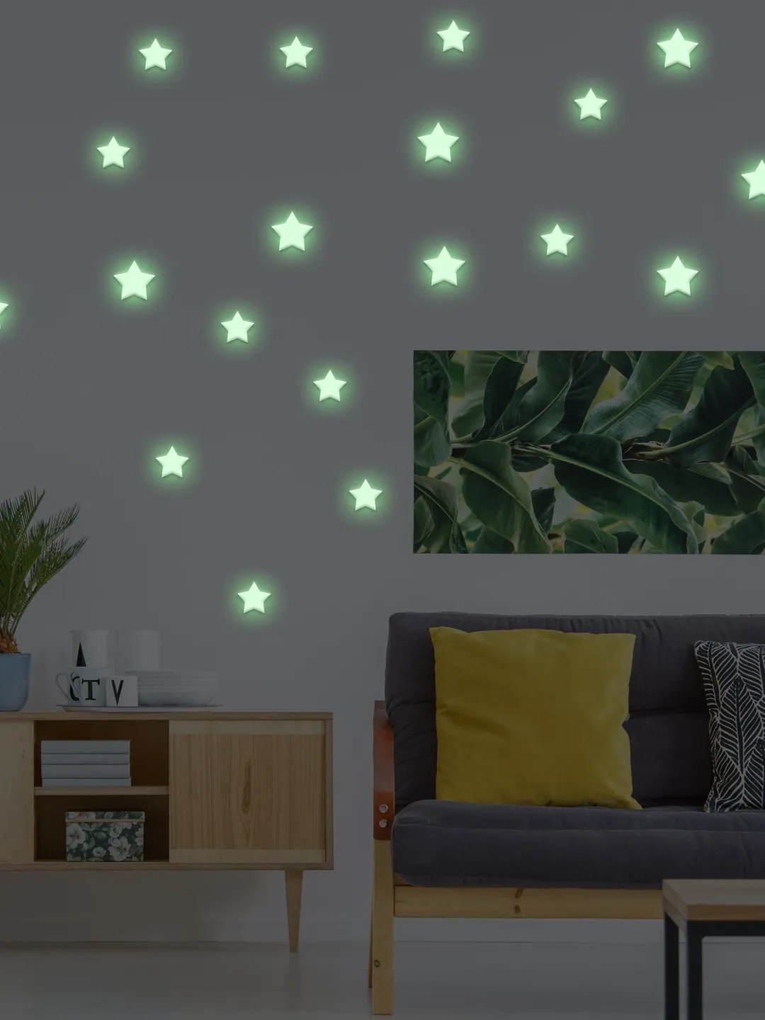 850 pcs Glow In The Dark Stars Stickers - The Star Glowing Ceiling ...