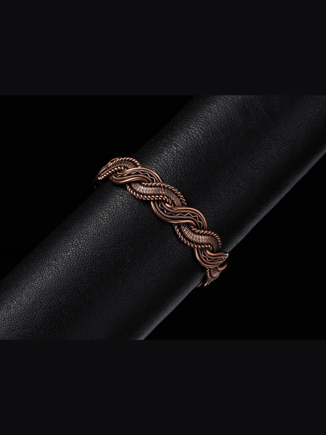 Woven copper wire bracelet Antique style handcrafted copper jewelry Unique gift
