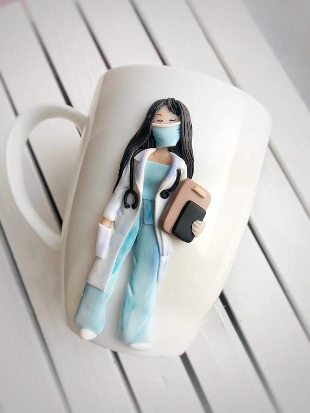 Ceramic nurse mug, personalized coffee cup, registered nurse, doctor graduation gift, nursing school, nurses week gift, front line worker