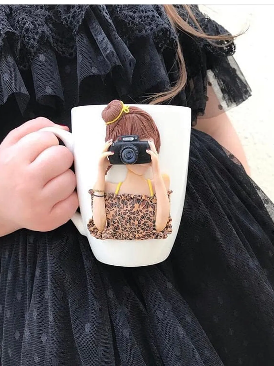 Stoneware polymer clay mug best photographer gift