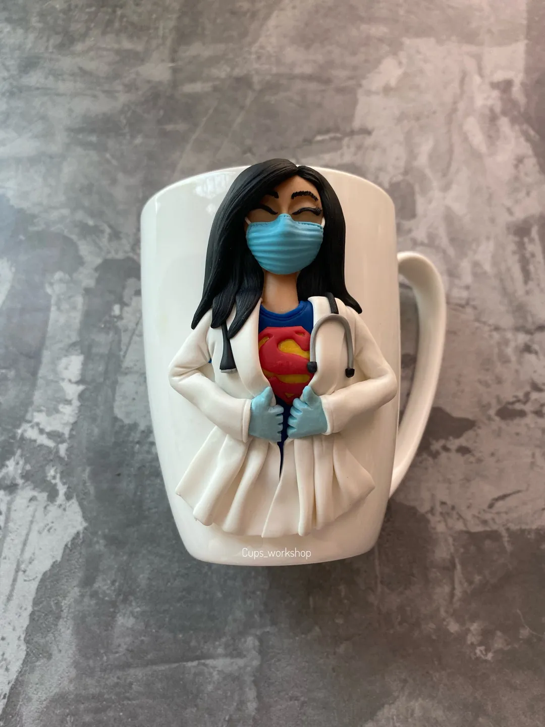 Super nurse mug, personalized doctor coffee mug, ceramic tea cup, nursing graduation gift, BSN surgical nurse cup, RN appreciation