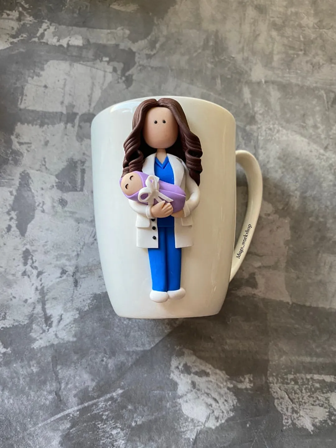 Custom gynecologist mug, personalized best doctor gift, ceramic obstetrician tea cup, midwife coffee mug