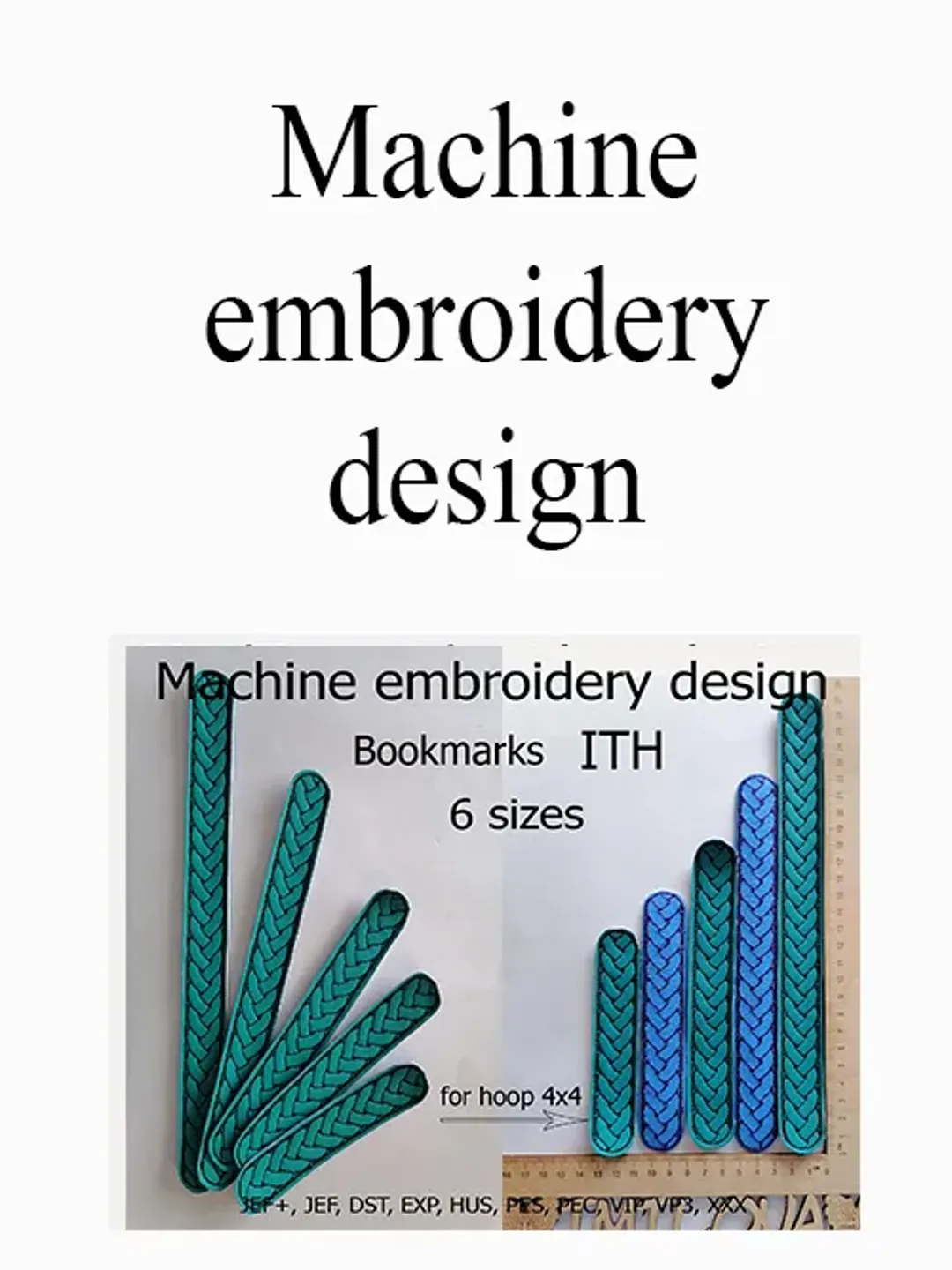 Embroidery designs bookmarks In the hoop embroidery