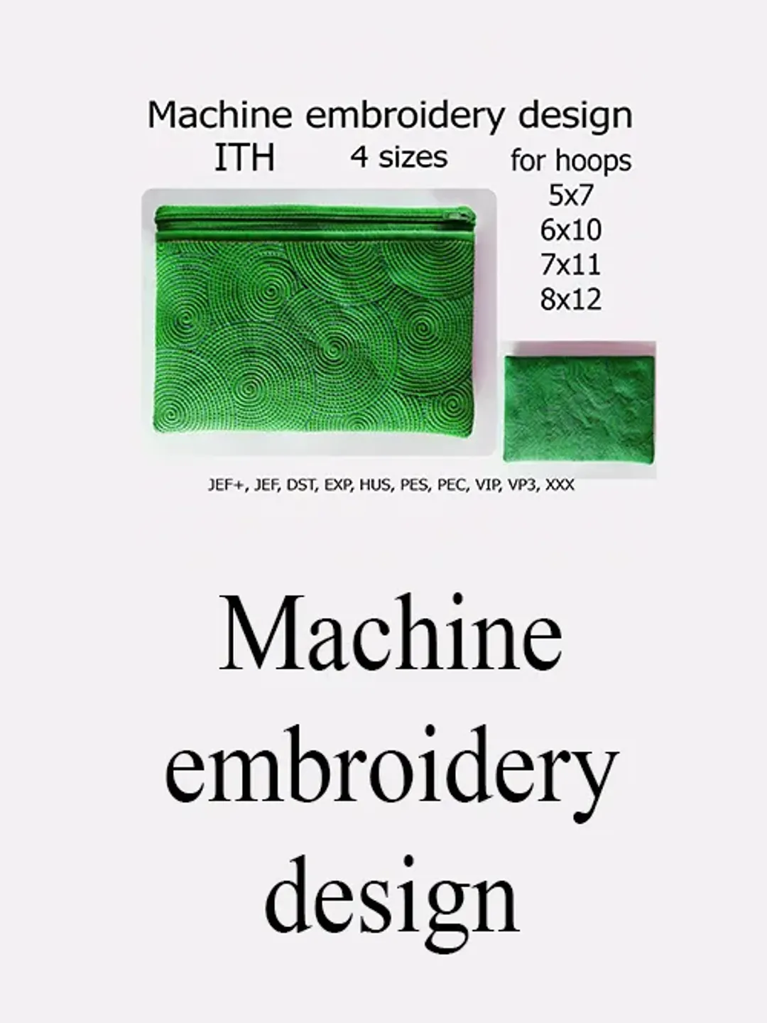 In the Hoop bag embroidery design