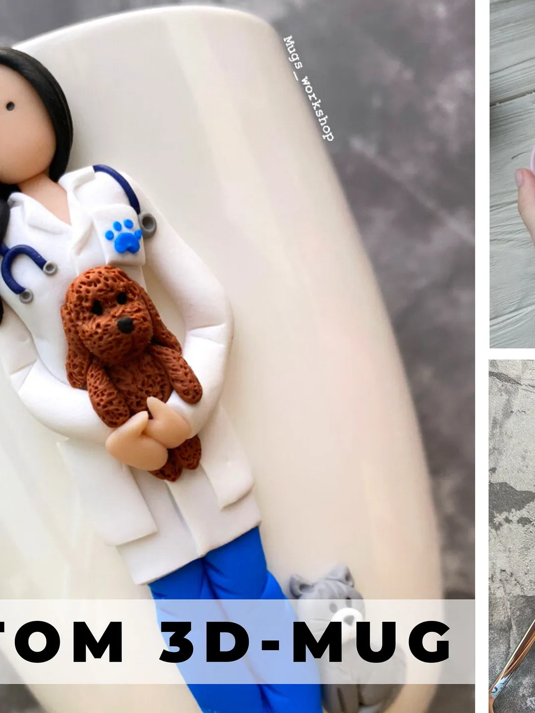 Custom veterinarian mug, personalized animal doctor cup, your portrait on ceramic mug, vet graduation gift, vet tech week