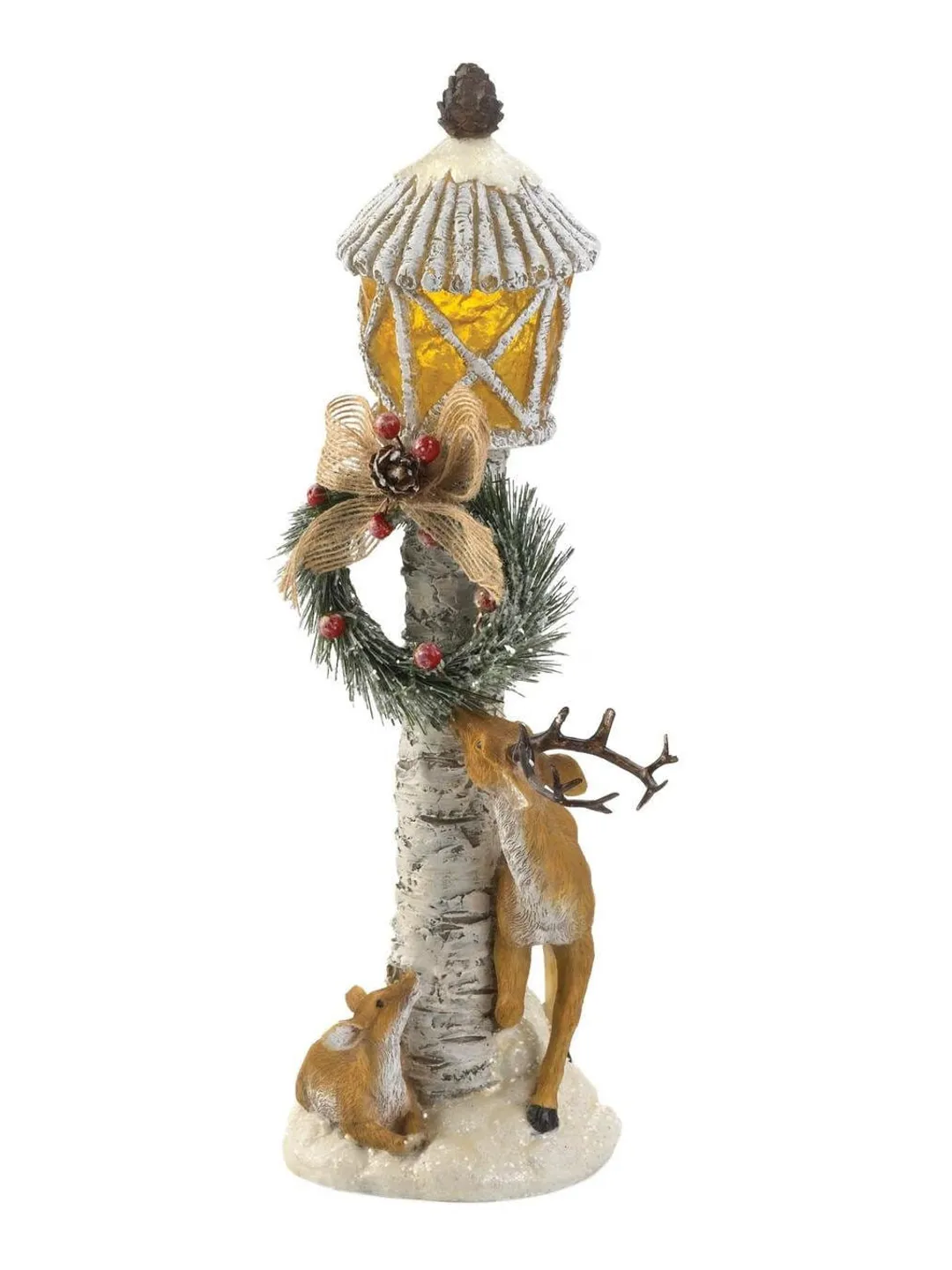 Light Post Reindeer Figurine