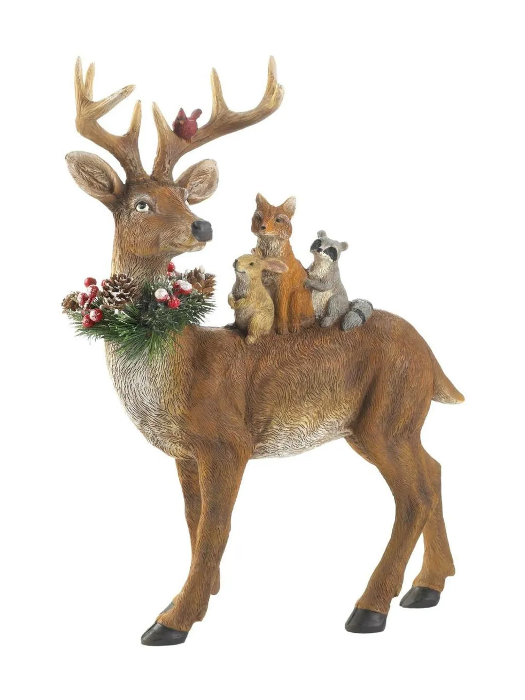 Standing Woodland Reindeer Decor