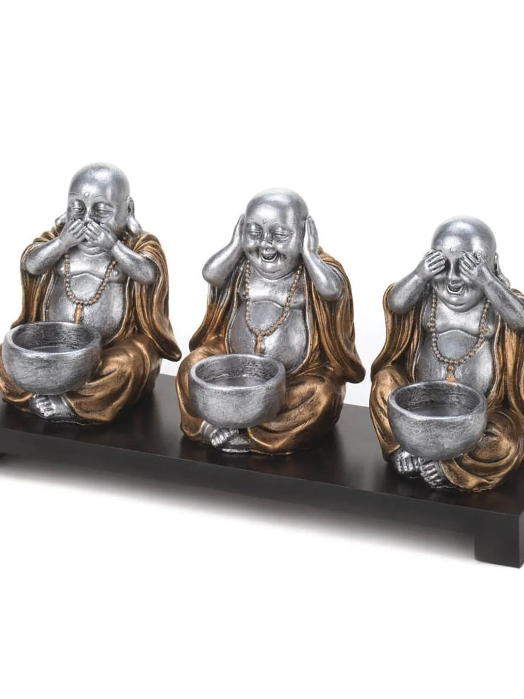 No Evil Buddha Candle Stand