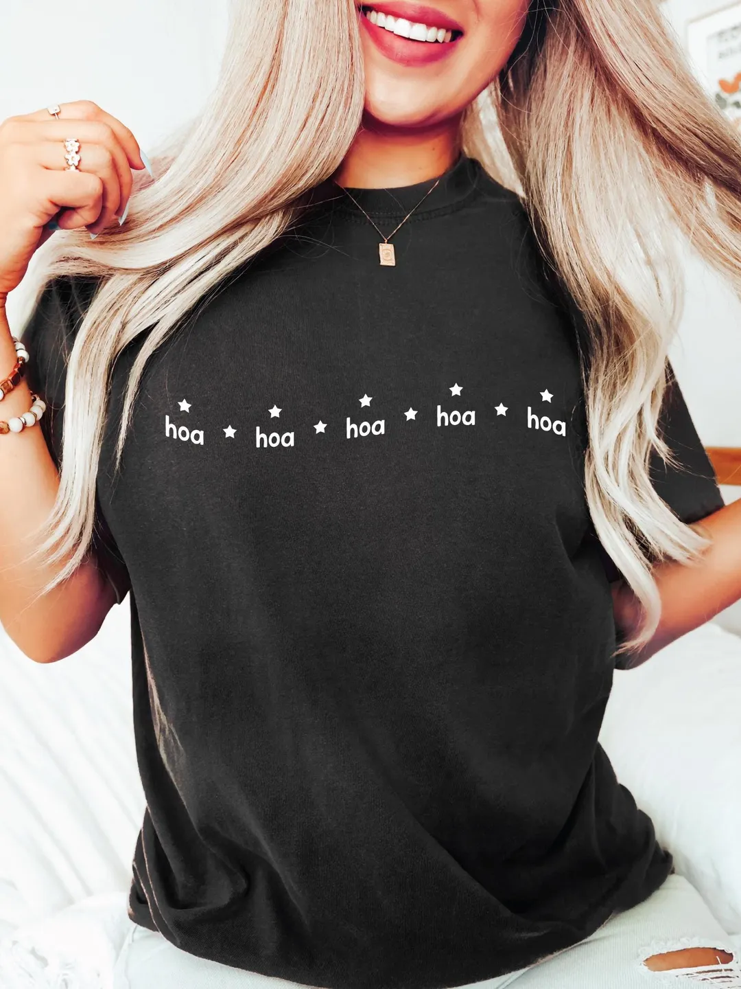 HOA HOA Comfort Colors T-Shirt, Cozy Book Lover Tee