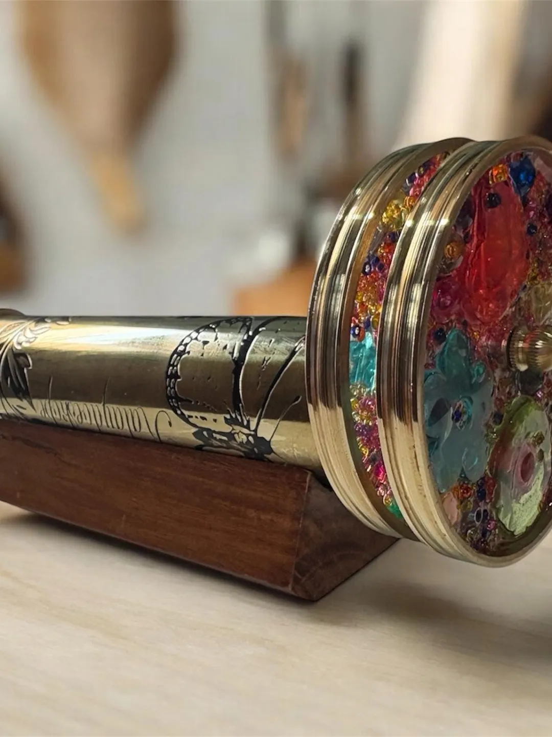 The Antique House Kaléidoscope En Laiton Fait Main – Finition Antique, 15,2 Cm – Cadeau Unique Pour Enfants Ou Collectionneurs