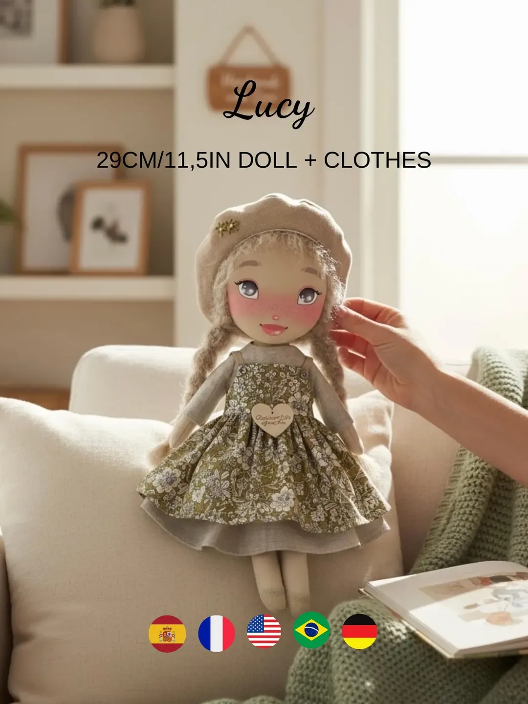 Rag Doll Sewing Pattern PDF