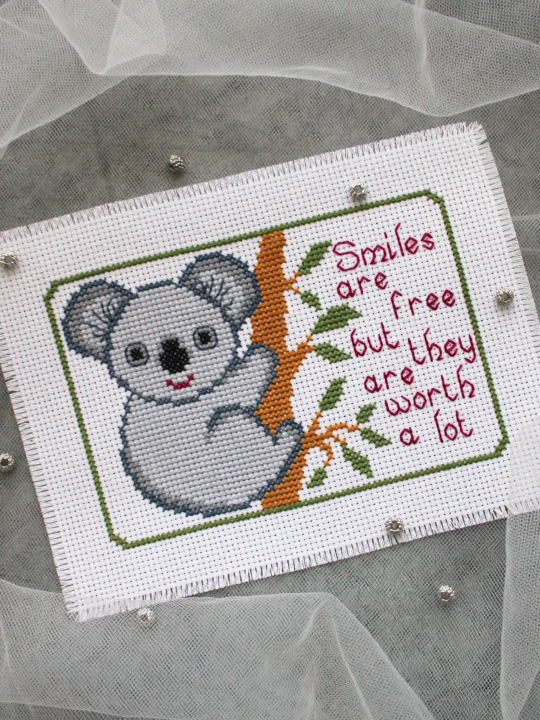 Cross stitch pattern Koala, easy cross stitch chart PDF