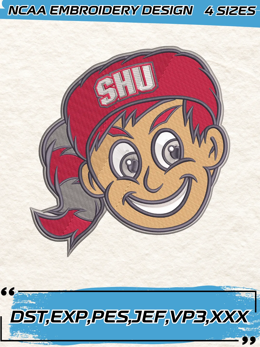 Sacred Heart Pioneers Misc Logos Embroidery Design,NCAA Logo Embroidery Design,Machine Embroidery Design File,4 Sizes, Digital Download