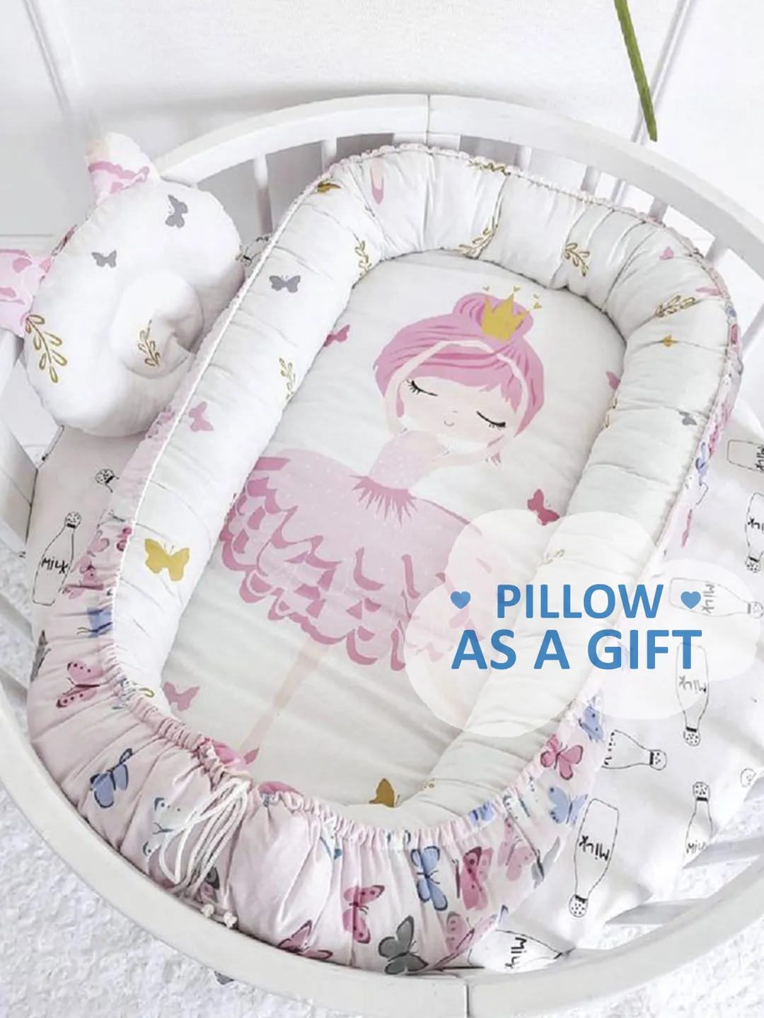 Baby nest newborn, Baby Nest for newborn, Newborn Baby Lounger, Baby Bed, Snuggle Nest, Perfect Gift for Baby + Pillow as a gift!!!