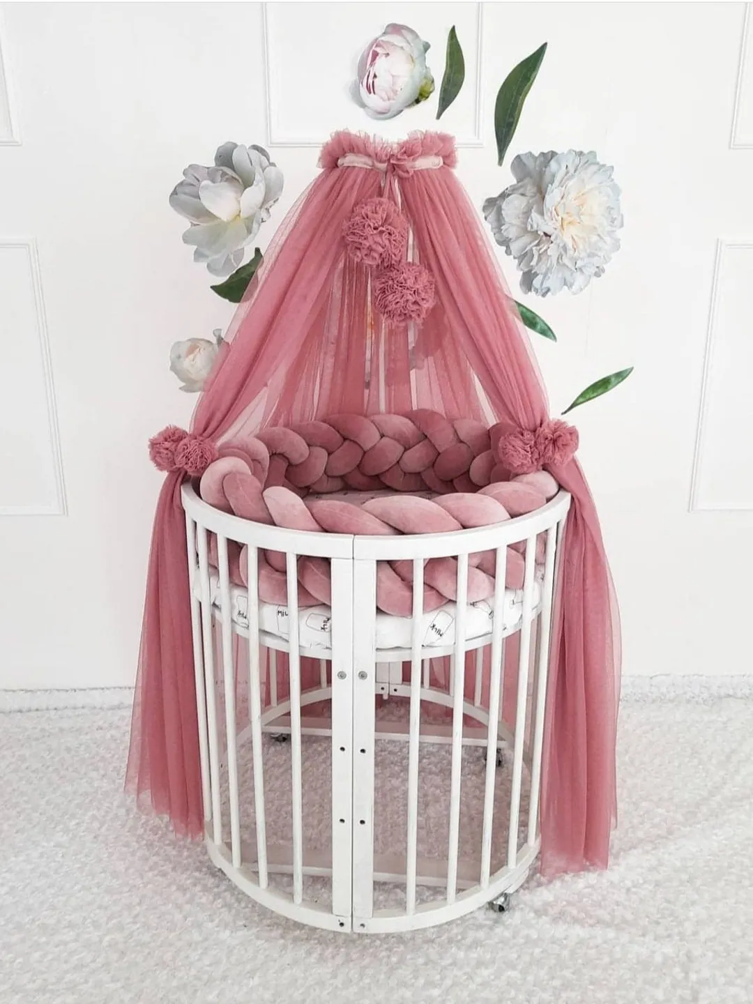 Bed tulle canopy for nursery, Princess playhouse, Crib Canopy, Nursery canopy, Play room canopy, Princess baldachin, Bed Tent, Play Tent