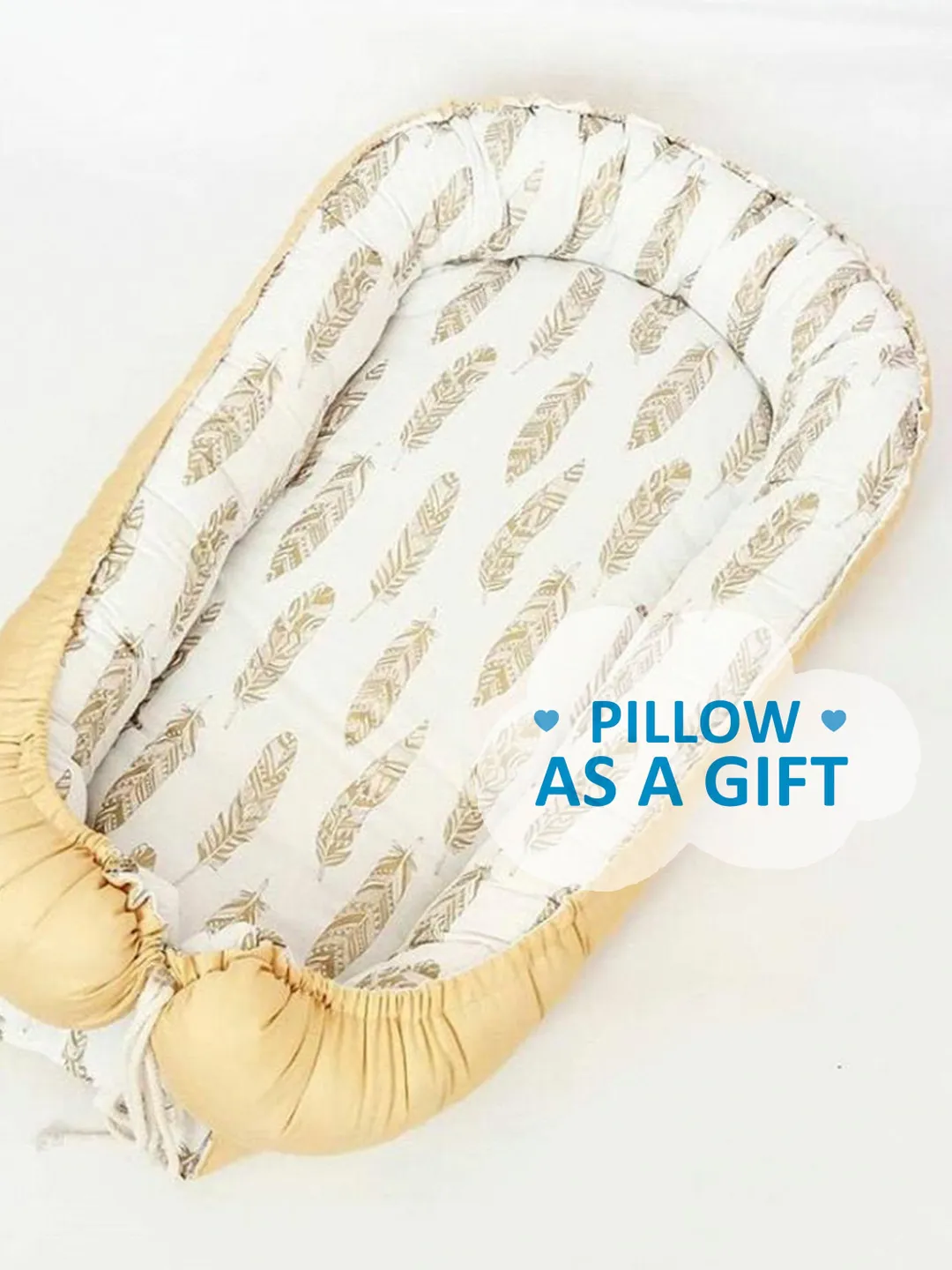 Pillow as a gift! Baby nest newborn ready to ship,  double sided saten baby nest, baby positioner + Pillow as a gift!!!