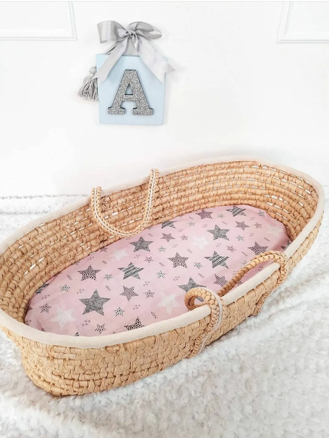 Baby Girl Moses Basket Sheets, Bassinet Sheets Moses Basket Bedding, Baby bedding, Bassinet sheet, bassinet sheets, baby girl print Sheet