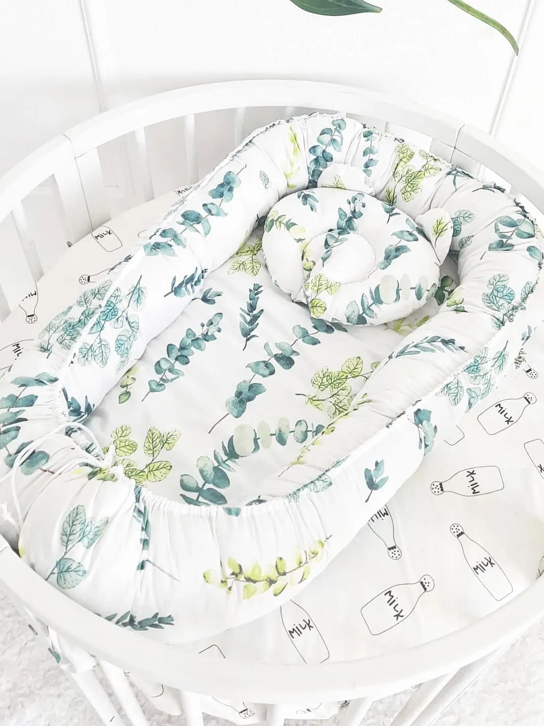 Baby nest newborn, Toddler, White Baby Nest, baby positioner, baby cocoon, baby bed, Co sleeper, baby sleep nest + Pillow as a gift!!!