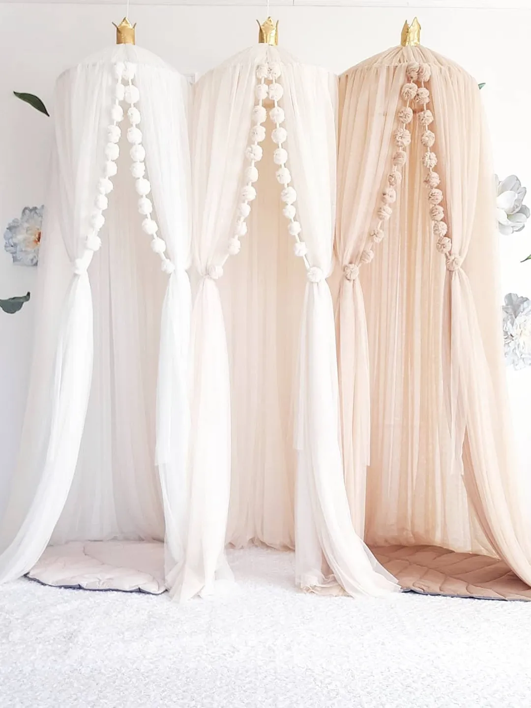 Baldachin Play Canopy, Play room canopy, Princess baldachin, Princess Bed Tent, Bedroom decor, Photo shoot backdrop,Beige baldachin