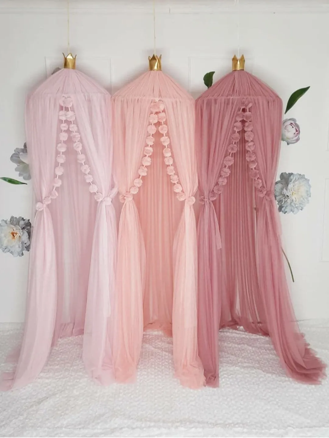 Kids canopy, Play room canopy, Princess baldachin, Princess Bed Tent, Bed tulle canopy for nursery, Kids hanging tent for bedroom