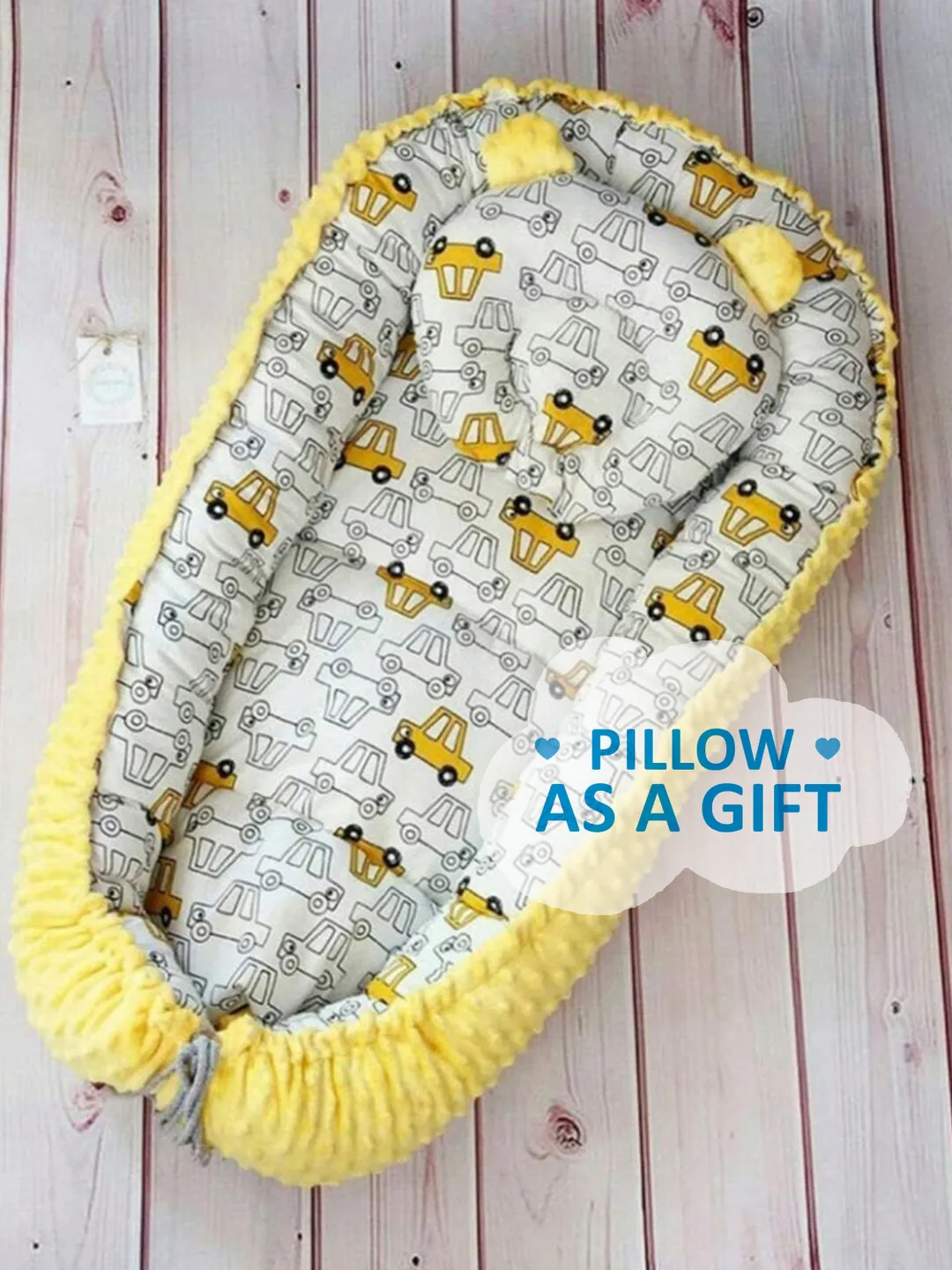 Baby nest newborn, baby boy positioner, minky nest, Baby nest, Cocoon, baby shower gift, for baby boy, baby bed + Pillow as a gift!!!