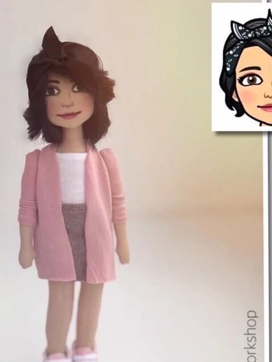 Custom Portrait Doll - Handmade Portrait doll - Personalized doll - Sculptured Doll By Photo - Doll by photo - Bitmoji gift - OOAK doll ART