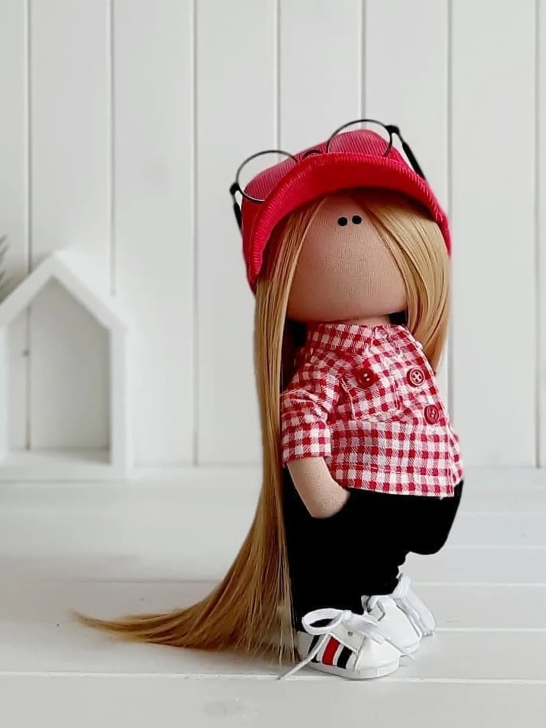 Nursery Baby Doll, Tilda Rag Doll, Cloth Soft Doll, Handmade Fabric Doll, Puppen Gift, Interior Decor Doll, Unique Art Doll