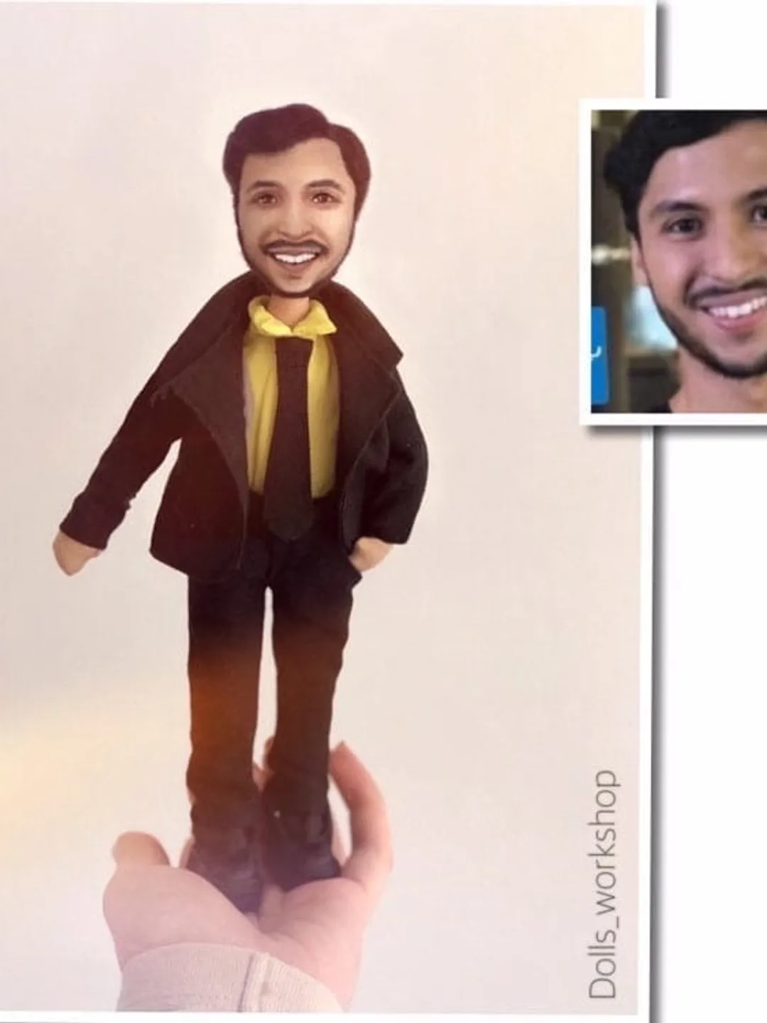 Personalized fabric doll based on picture, selfie doll, mini-me, portrait doll, likeness, handmade sculpture, unique gift