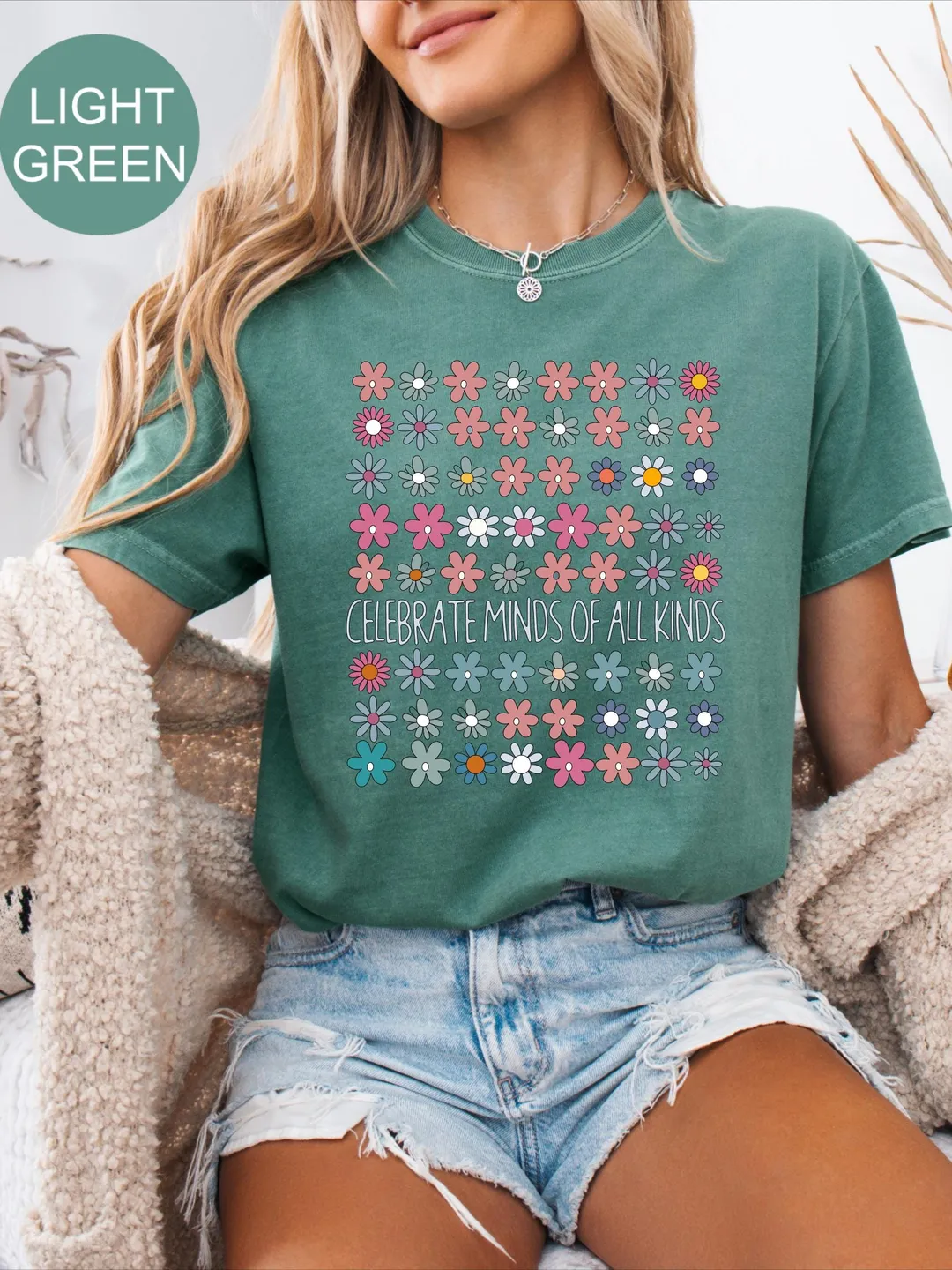 Comfort Colors® Autism Awareness Shirt, Celebrate Minds of All Kinds Shirt, Neurodiversity Shirt, Special Education Teacher Gift, Sped Gift