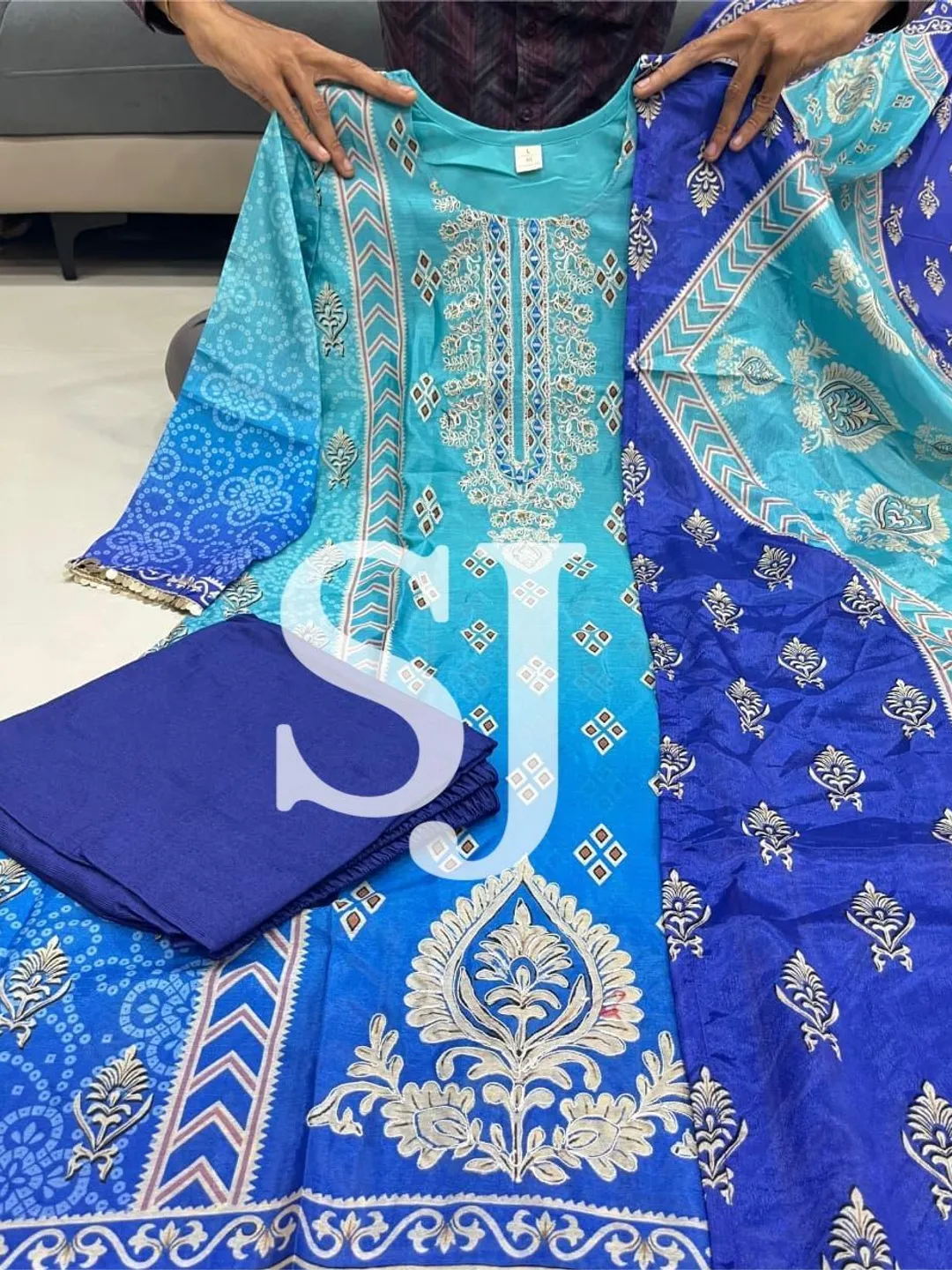 Pakistani Embroidered Salwar Kameez Readymade Women 3 Pc Kurta Palazzo Designer Dupatta Set Indian Festival Wedding Wear Salwar Suit Stitch