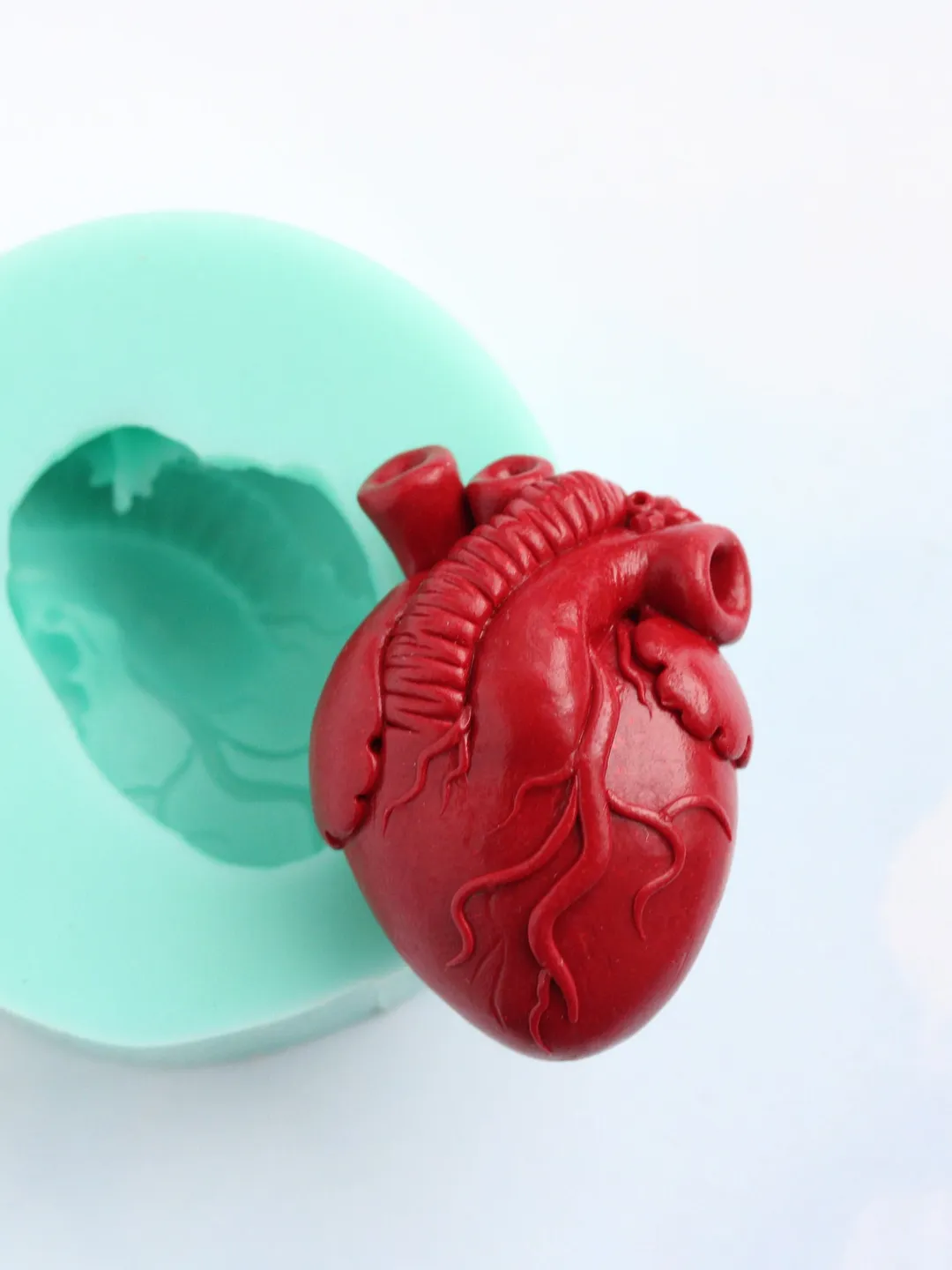 resin molds, heart mold, silicone mold, heart keychain, resin heart, anatomical heart mold, keychain molds, resin keychain molds, diy charms