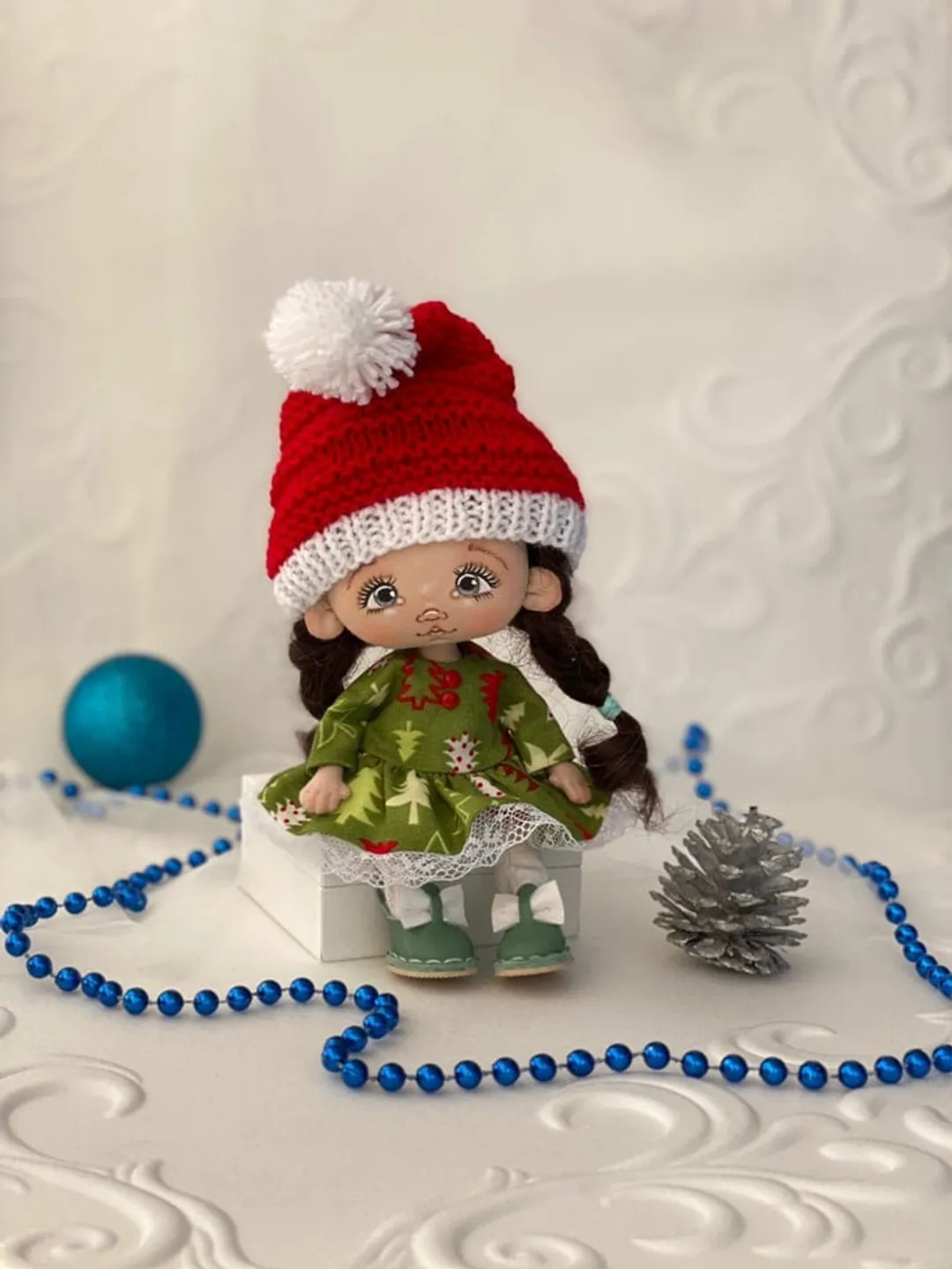 Rag doll 7", doll, textile doll, rag doll fabric, rag doll girl, rag doll mini