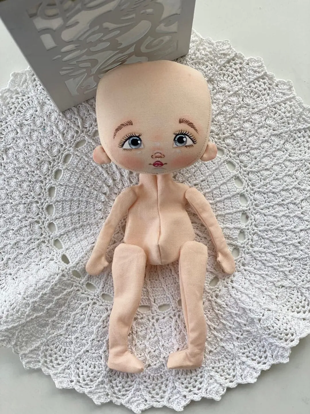 Rag doll 7" cloth doll Textile doll Tilda doll First doll Rag doll Fabric doll Interior doll Soft doll Gift for girl