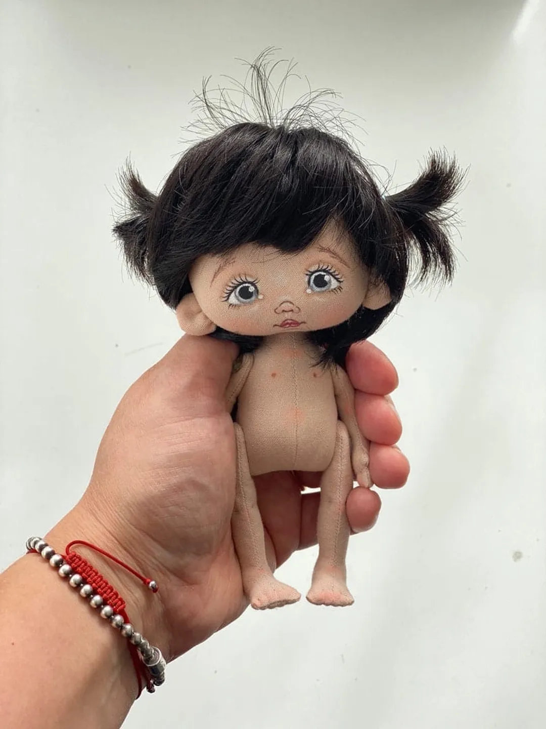 Rag doll 5.9", doll, textile doll, rag doll fabric, rag doll girl, rag doll mini