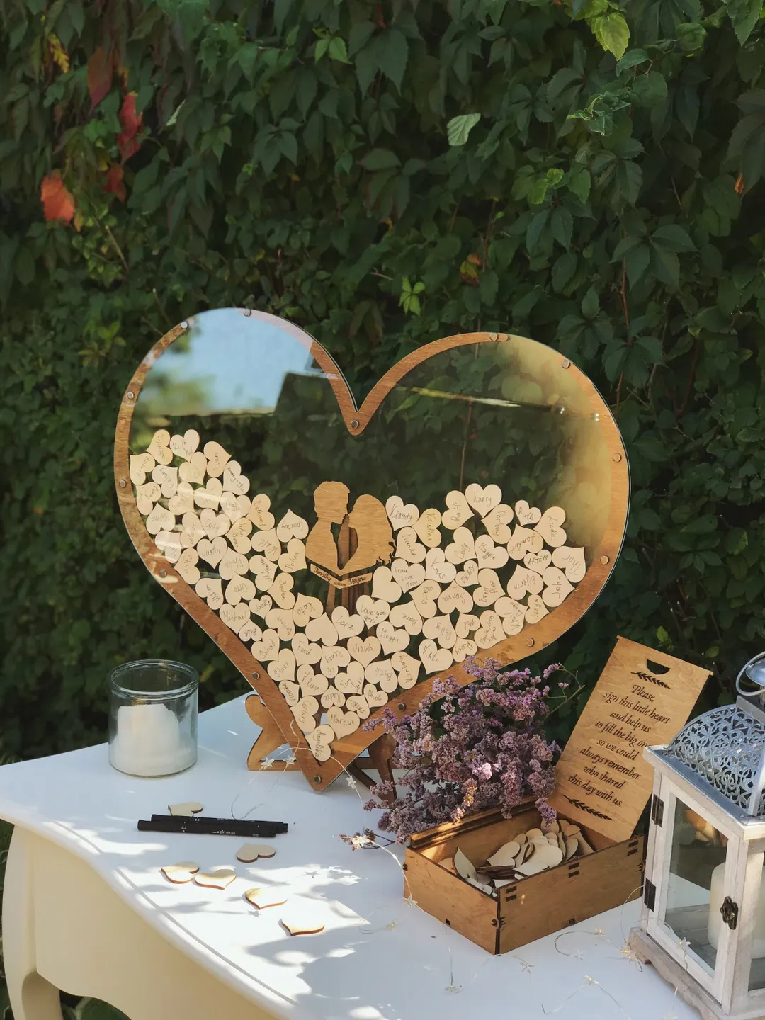 Wedding Guest Book Alternative, Custom Name & Date, Elegant Wedding Decor, Unique Guest Book, Gift for Couple