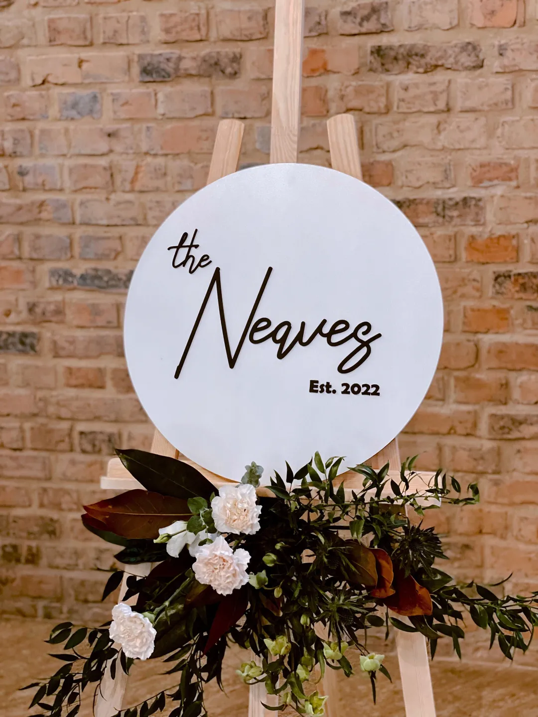 Round Wedding Welcome Sign, Wedding Guest Book Alternative, Art Deco Wedding Sign