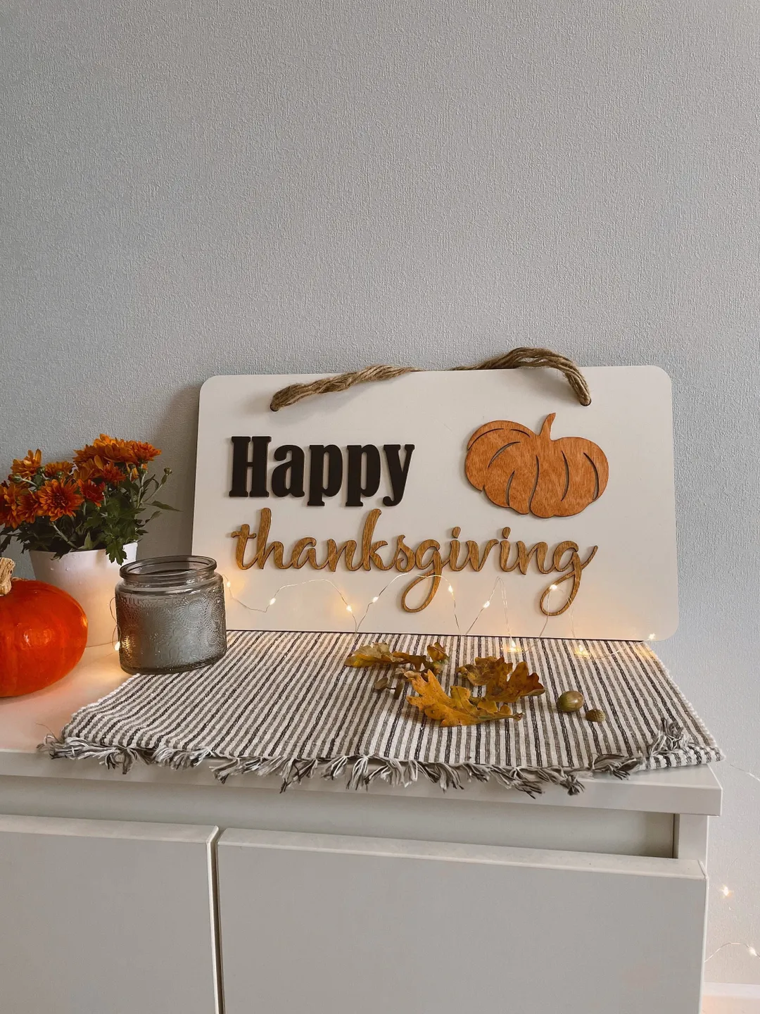 Fall Front Door Sign, Thanksgiving Wall Décor, Fall Entryway Welcome Sign