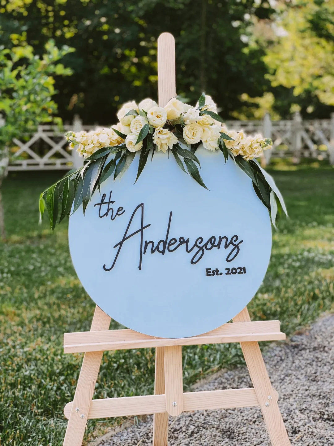 Wedding Guest Book Alternative, Blue & Gold Welcome Sign, Wedding Reception Sign