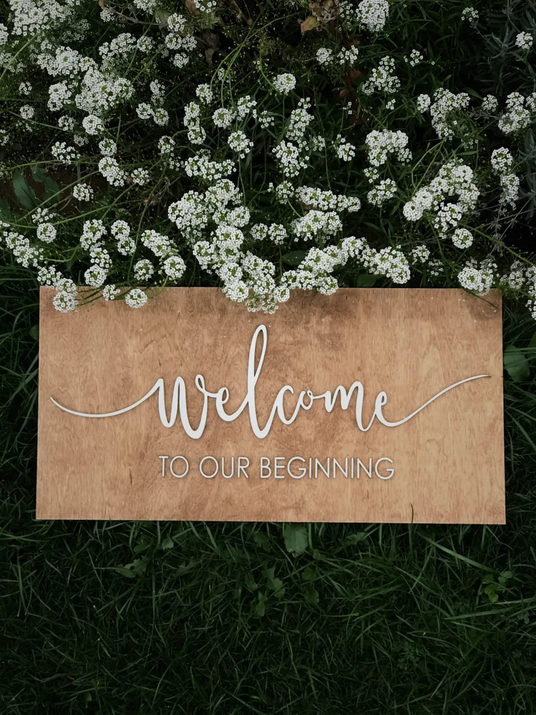 3D Welcome Wedding Sign, Engagement Party Wooden Welcome Sign, Modern Wedding Outdoor Decor