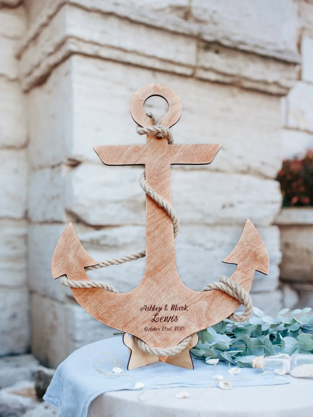 Nautical Guest Book Alternative, Seaside Wedding Decor, Personalized Guest Book for Beach Party