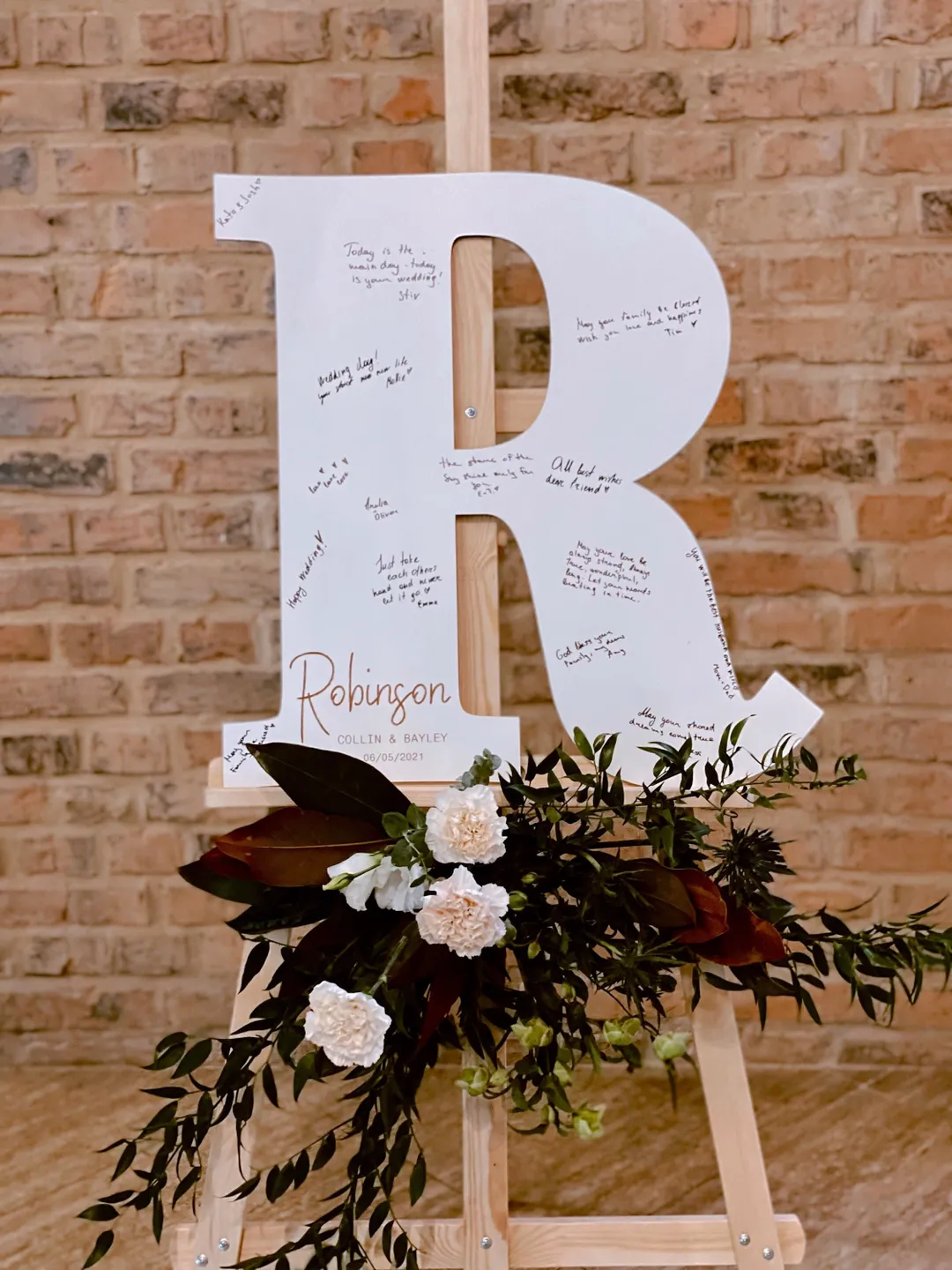 Letter Guest Book for Wedding, Alternative Guest Book, Custom Family Name, Wooden Engagement Sign